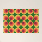 Retro Mod Circle Pattern 522 Welcome Mat Gallery Image 1