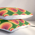 Retro Mod Circle Pattern 522 Pillow Sham Gallery Image 3