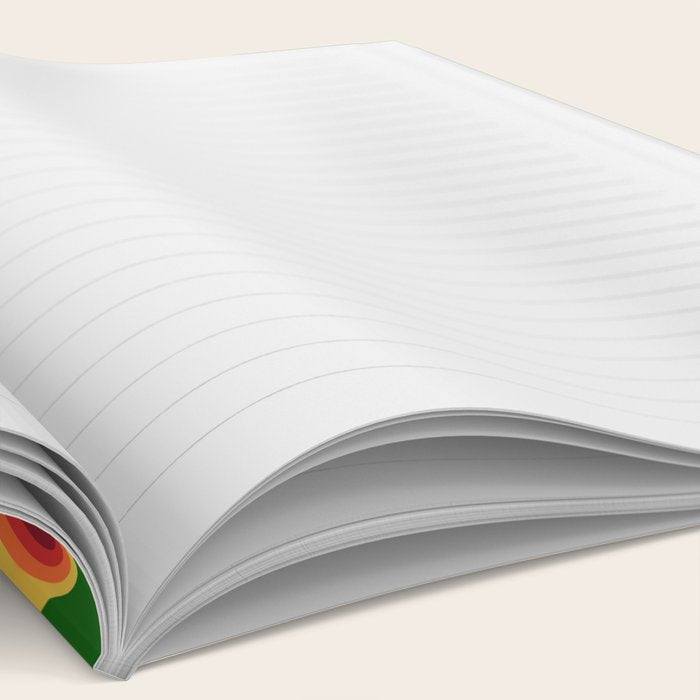 Retro Mod Circle Pattern 522 Notebook Gallery Image 2