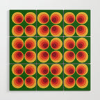 Retro Mod Circle Pattern 522 Wood Wall Art Gallery Image 1