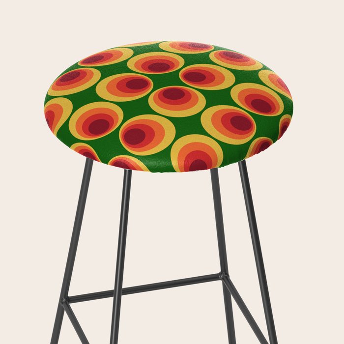 Retro Mod Circle Pattern 522 Stool Gallery Image 2