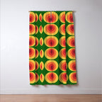 Retro Mod Circle Pattern 522 Window Curtain Gallery Image 3