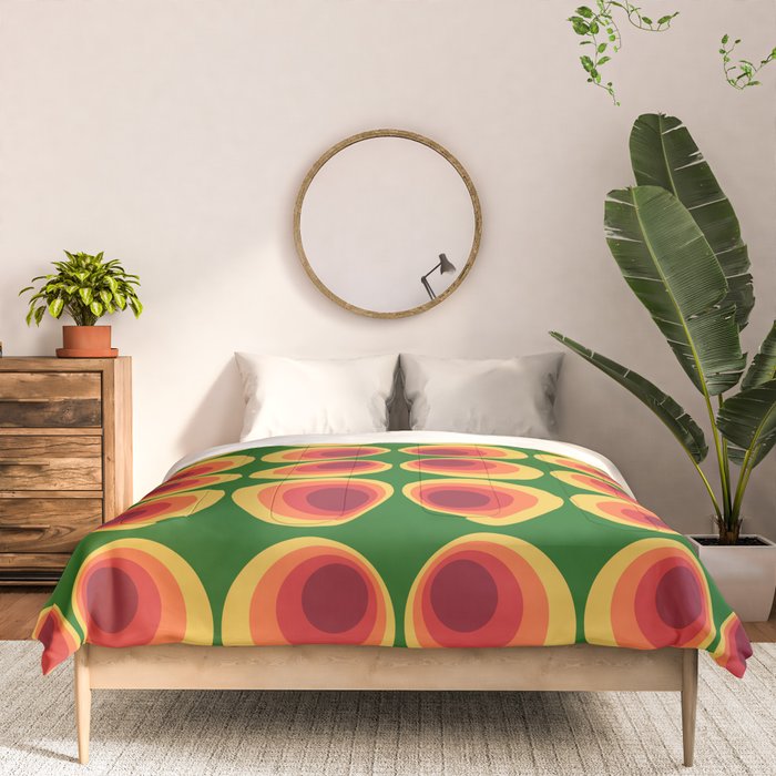 Retro Mod Circle Pattern 522 Comforter Gallery Image 3