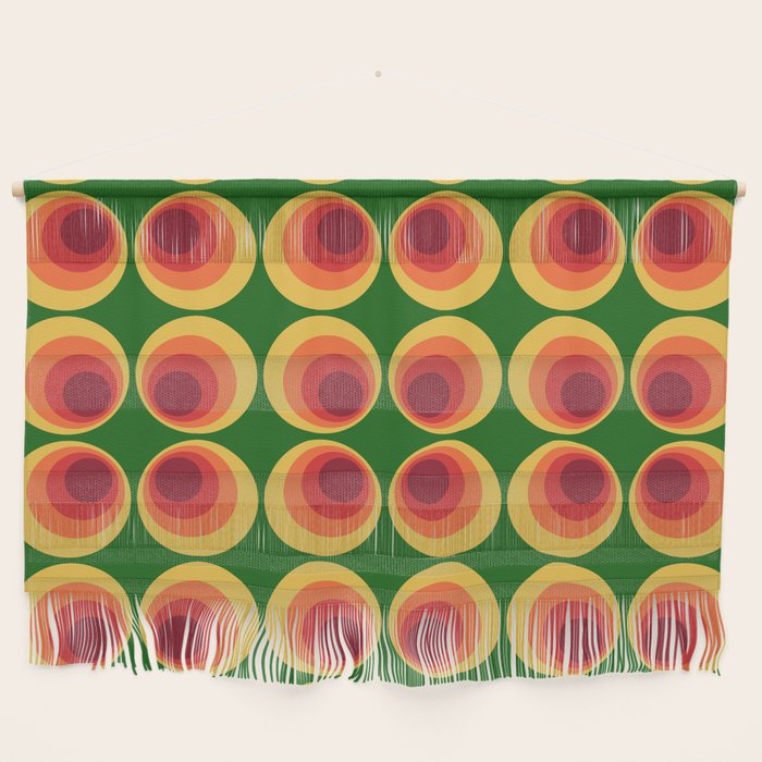 Retro Mod Circle Pattern 522 Wall Hanging Gallery Image 1
