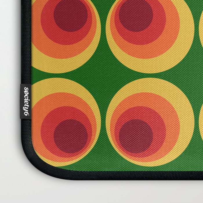 Retro Mod Circle Pattern 522 Laptop Sleeve Gallery Image 3