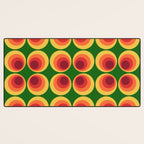 Retro Mod Circle Pattern 522 Desk Mat Gallery Image 3