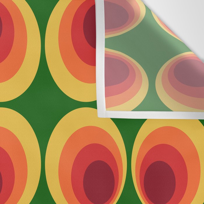 Retro Mod Circle Pattern 522 Wall Tapestry Gallery Image 3