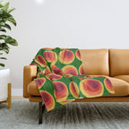 Retro Mod Circle Pattern 522 Throw Blanket Gallery Image 1