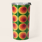 Retro Mod Circle Pattern 522 Travel Mug Gallery Image 2
