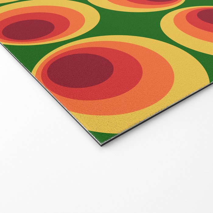 Retro Mod Circle Pattern 522 Welcome Mat Gallery Image 2