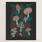 Moody Mushrooms and Pinecones Jigsaw Puzzle Gallery Image 1
