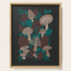 Moody Mushrooms and Pinecones Serving Tray Gallery Image 1
