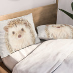 Hedgehog - Colorful Pillow Sham Gallery Image 2