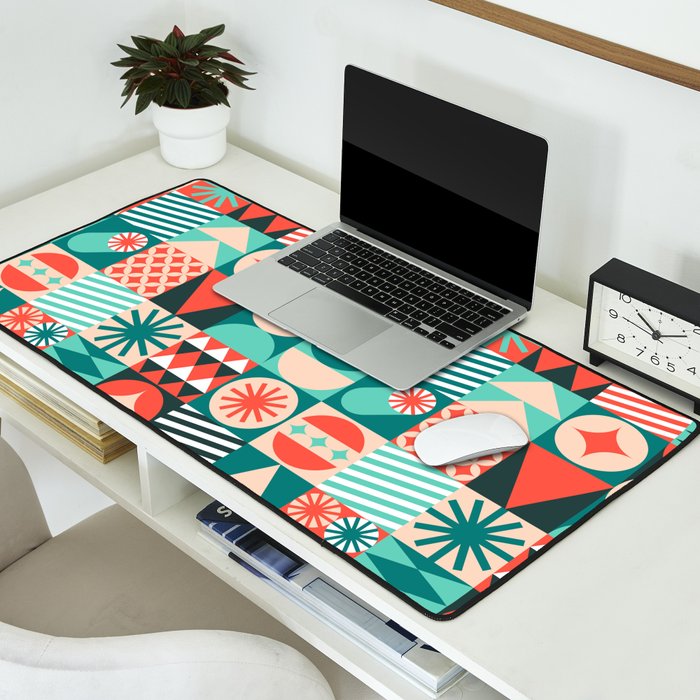 Mid Century Retro Holiday Desk Mat Gallery Image 2