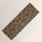 William Morris Pure Sunflower Brown Maple Lichen Vintage Pattern Yoga Mat Gallery Image 1
