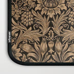 William Morris Pure Sunflower Brown Maple Lichen Vintage Pattern Laptop Sleeve Gallery Image 3