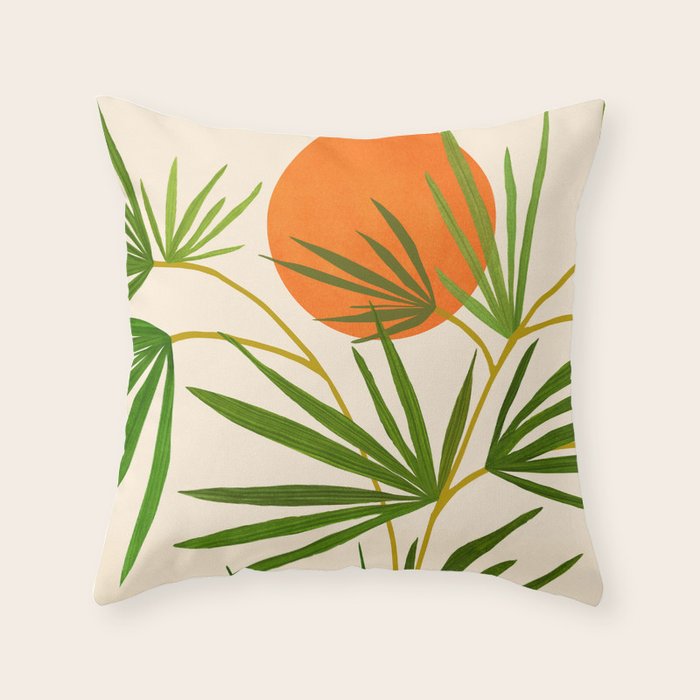 Harvest Moon Landscape Throw Pillow Gallery Image 6