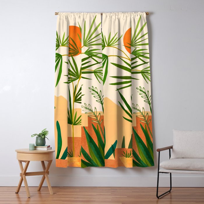 Harvest Moon Landscape Window Curtain Gallery Image 5