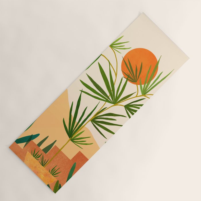 Harvest Moon Landscape Yoga Mat Gallery Image 1