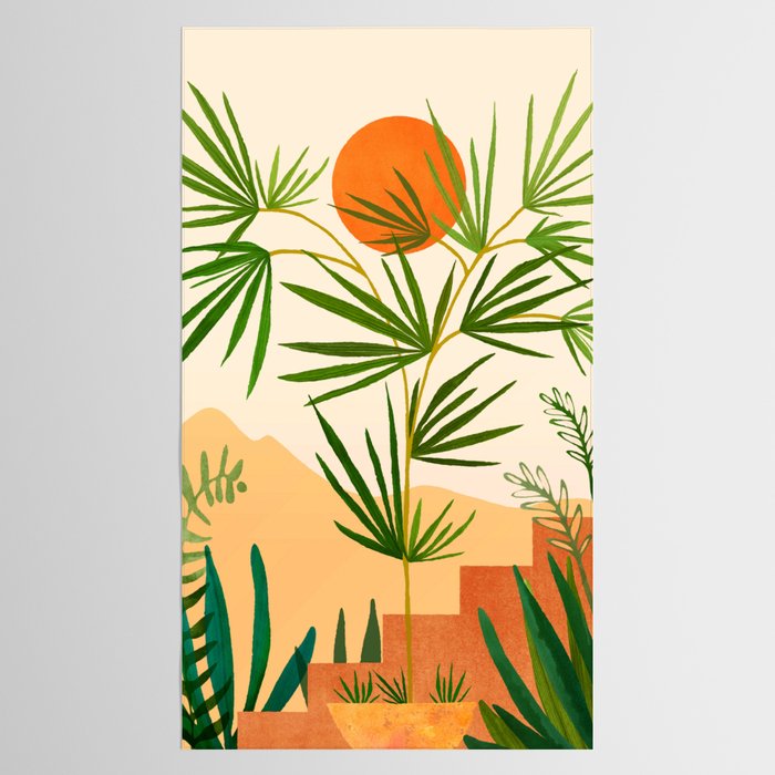 Harvest Moon Landscape Tablecloth Gallery Image 2