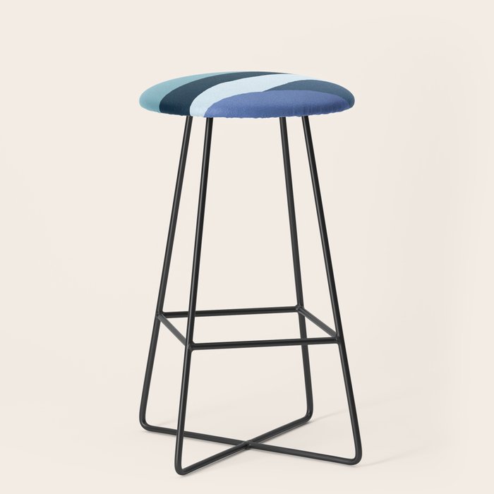Layered 1-3 - Abstract Landscape Stool Gallery Image 1