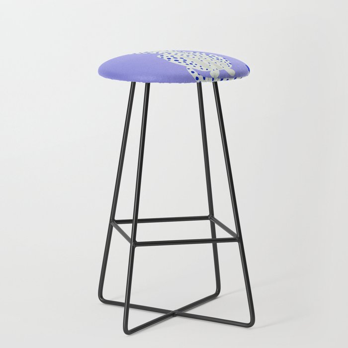Periwinkle Cheetah Stool Gallery Image 1