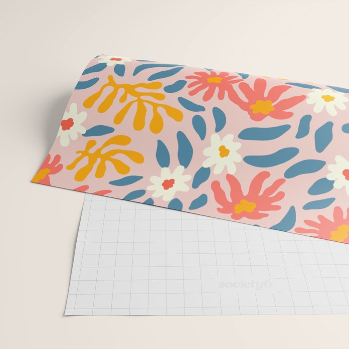 Vintage organic flower nature art pattern Wrapping Paper Gallery Image 2