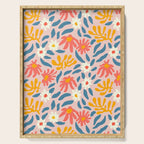 Vintage organic flower nature art pattern Serving Tray Gallery Image 1