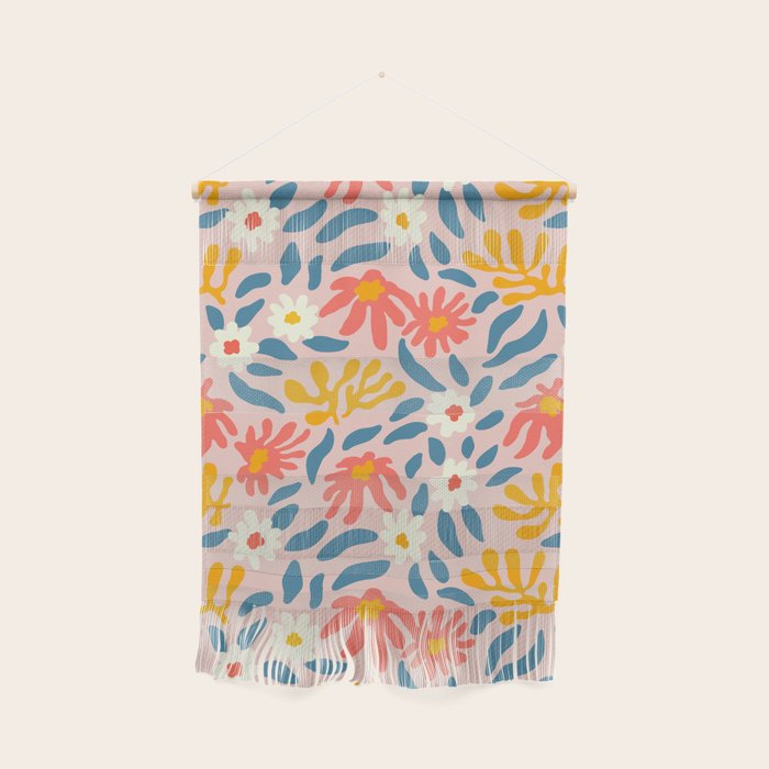 Vintage organic flower nature art pattern Wall Hanging Gallery Image 1