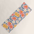 Vintage organic flower nature art pattern Yoga Mat Gallery Image 1