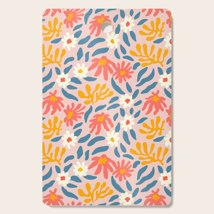 Vintage organic flower nature art pattern Cutting Board Gallery Image 1