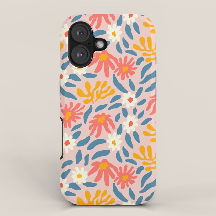 Vintage organic flower nature art pattern iPhone Case Gallery Image 1