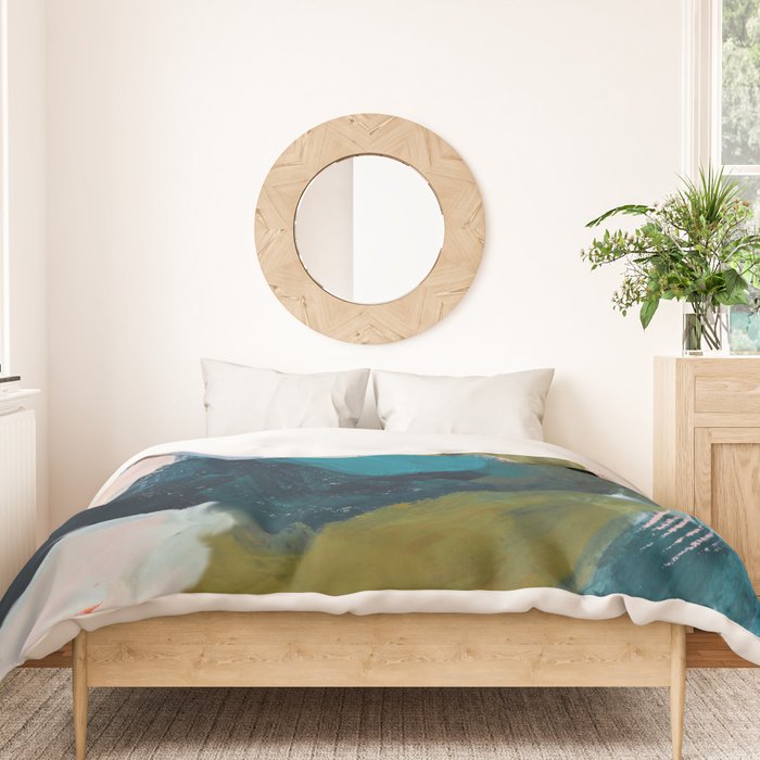 Joy In The Waiting | Abstract Duvet Cover Gallery Image 3