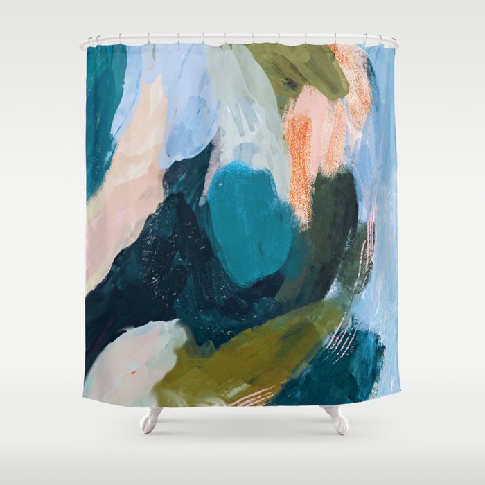 Joy In The Waiting | Abstract Shower Curtain Gallery Image 1