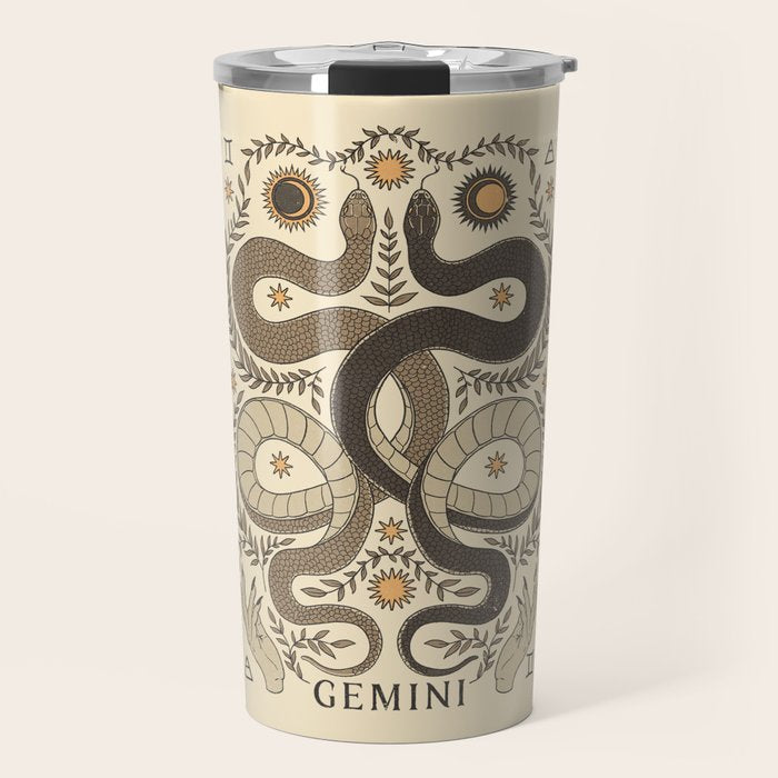 Gemini, The Twins Travel Mug Gallery Image 1
