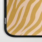 Dopamine Zebra Print In Amber Yellow Laptop Sleeve Gallery Image 3