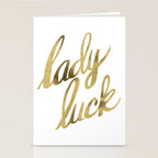 Lady Luck - Gold Ink Stationery Card Gallery Image 2
