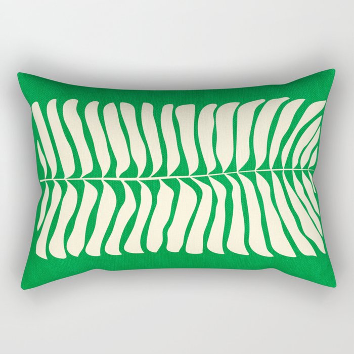 JAZZ FERNS 04 | Pine Green Matisse Edition Rectangular Pillow Gallery Image 1