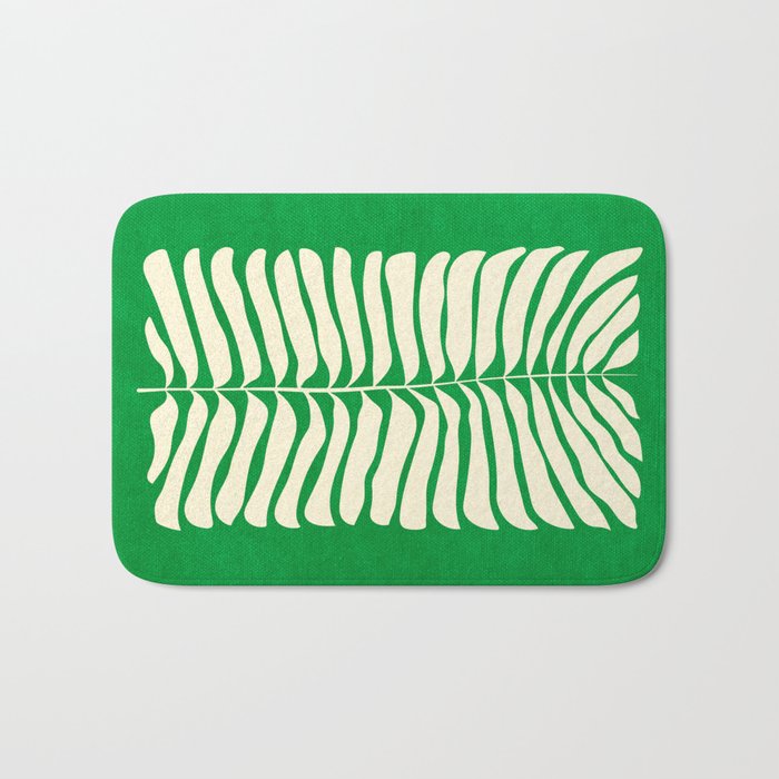 JAZZ FERNS 04 | Pine Green Matisse Edition Bath Mat Gallery Image 1