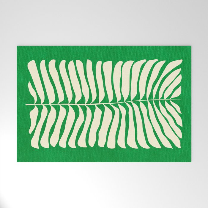 JAZZ FERNS 04 | Pine Green Matisse Edition Welcome Mat Gallery Image 1