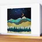 Snowy Night Wall Mural Gallery Image 2