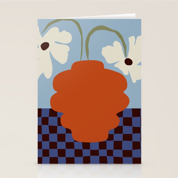 Blooming_Dropping and checkerboard   Stationery Card Gallery Image 2
