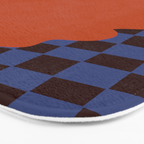 Blooming_Dropping and checkerboard   Bath Mat Gallery Image 3