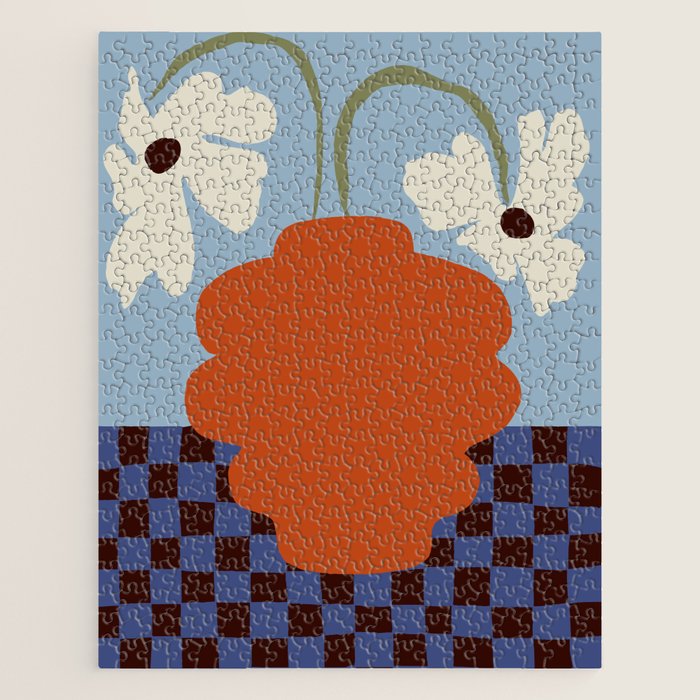 Blooming_Dropping and checkerboard   Jigsaw Puzzle Gallery Image 1