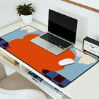 Blooming_Dropping and checkerboard   Desk Mat Gallery Image 2