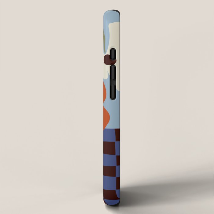 Blooming_Dropping and checkerboard   iPhone Case Gallery Image 2