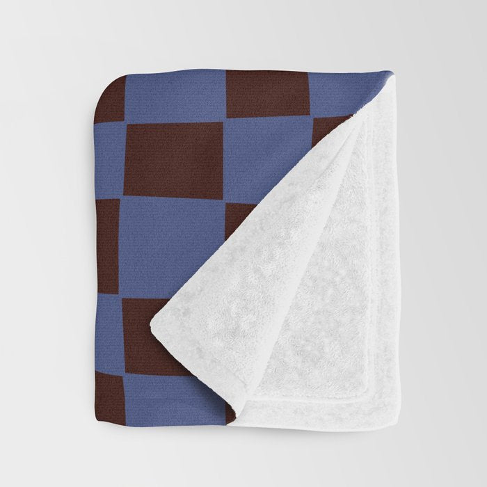 Blooming_Dropping and checkerboard   Throw Blanket Gallery Image 3