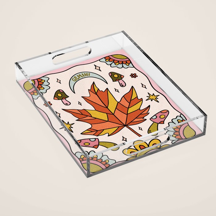 Gemini Leaf Acrylic Tray Gallery Image 1