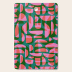 Simple Hand-cut Pattern #5 / Pink & Green Cutting Board Gallery Image 1