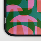Simple Hand-cut Pattern #5 / Pink & Green Laptop Sleeve Gallery Image 3